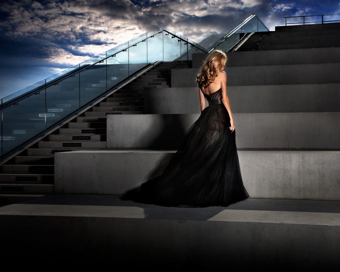 GIRL IN THE BLACK DRESS