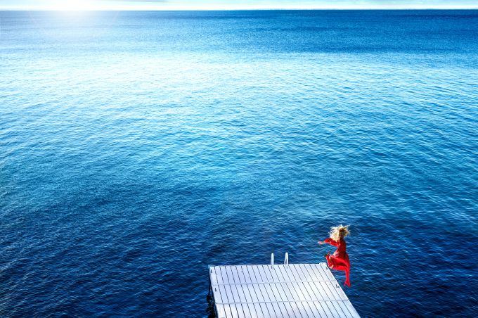 JUMPING INTO THE BLUE